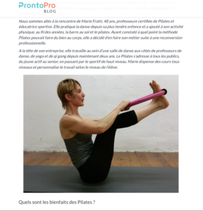 Lire la suite à propos de l’article Interview Pilates de Marie Fratti